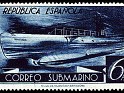 Spain 1938 Submarine 6 Ptas Blue Edifil 778